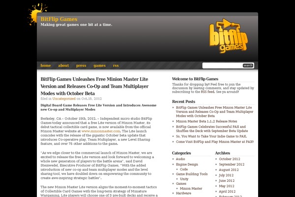 bitflipgames.com site used Black Splat WR