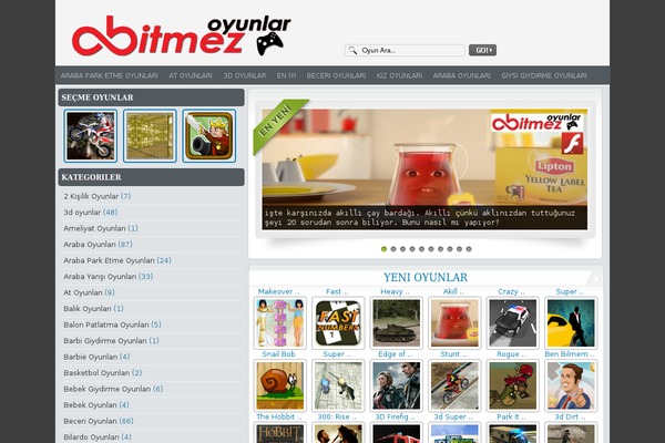 FunGames theme site design template sample