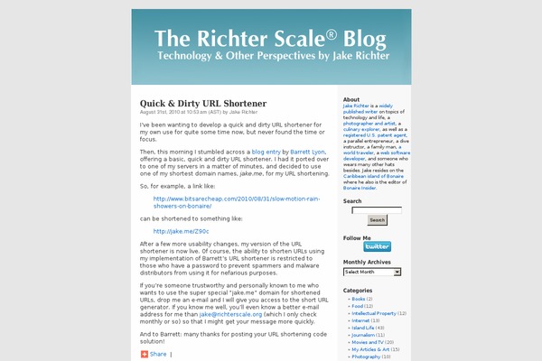 bitsarecheap.com site used Richterscale