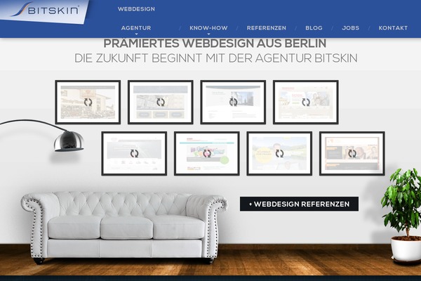 Bitskin theme site design template sample