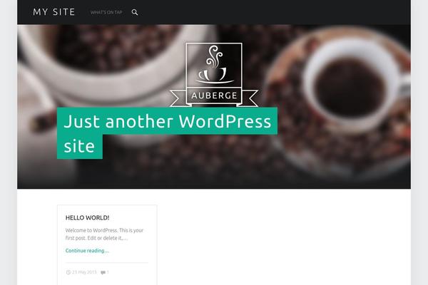 Auberge theme site design template sample