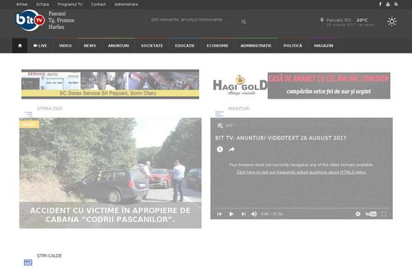 Newspaper theme site design template sample