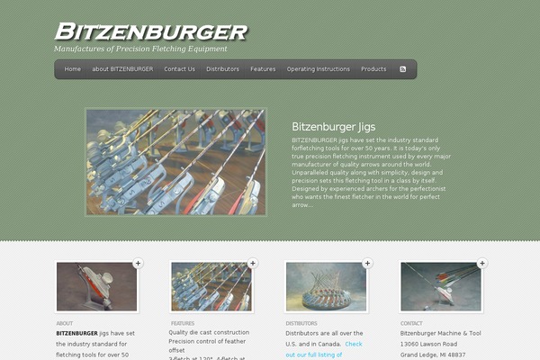 Feather theme site design template sample