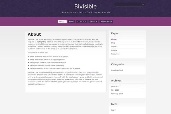 Purple Pro theme site design template sample