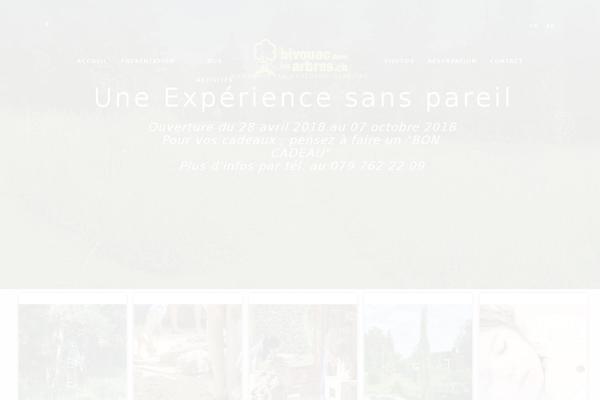 bivouacdanslesarbres.ch site used Grandium