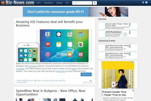 biz-news.com site used Brew