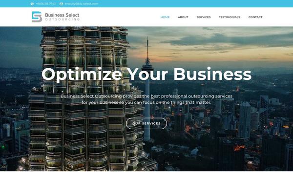 Jupiter theme site design template sample