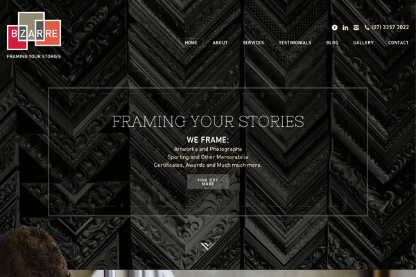 bizarreframing.com.au site used Bizarre