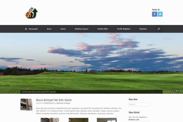 WP Residence theme site design template sample