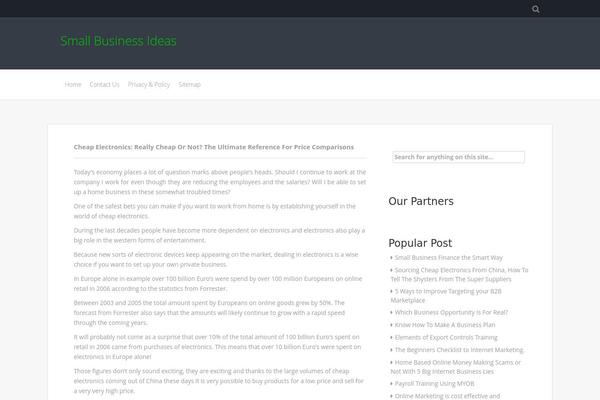 CleanPress theme site design template sample