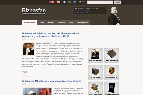 Titan theme site design template sample