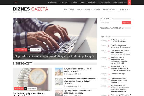 TrendyBlog theme site design template sample