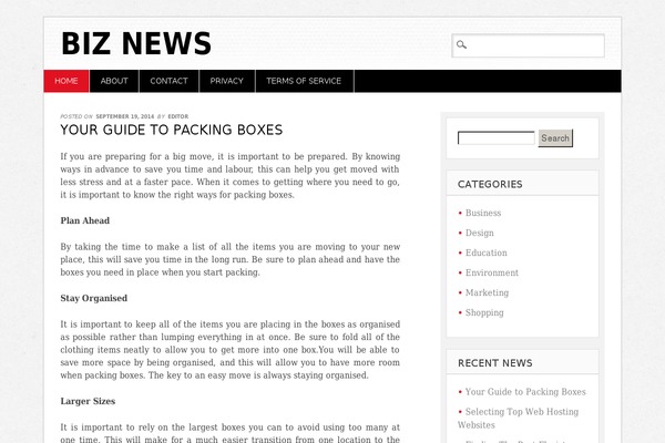 Diginews theme site design template sample