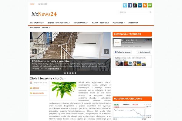 Intozine theme site design template sample