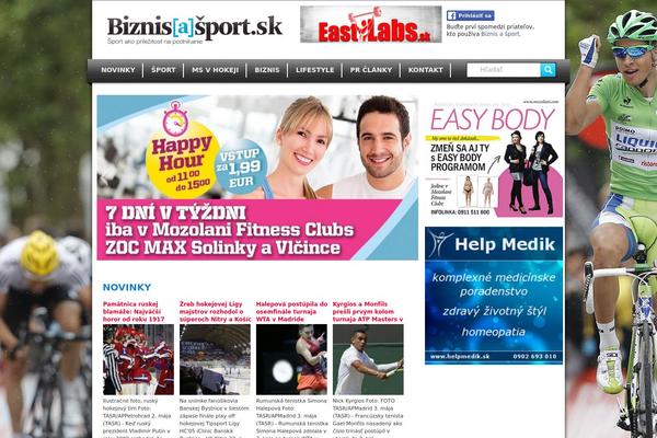 biznisasport.sk site used Twentyeleven_child