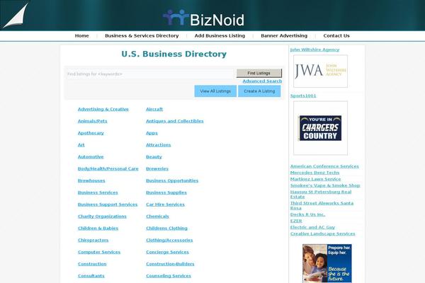 Site using Business-directory-regions plugin