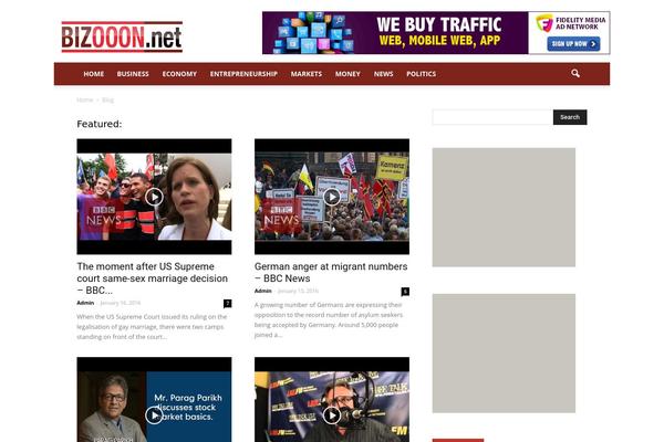 Newspaper theme site design template sample