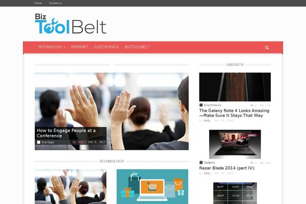 Magazin theme site design template sample