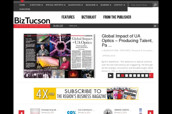 biztucson.com site used Rojo