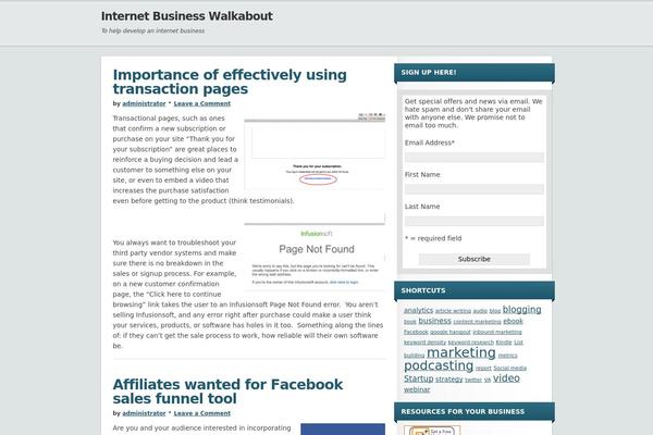 Focus theme site design template sample