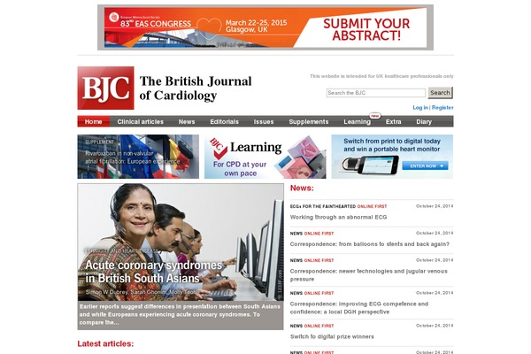 bjcardio.co.uk site used Bjc