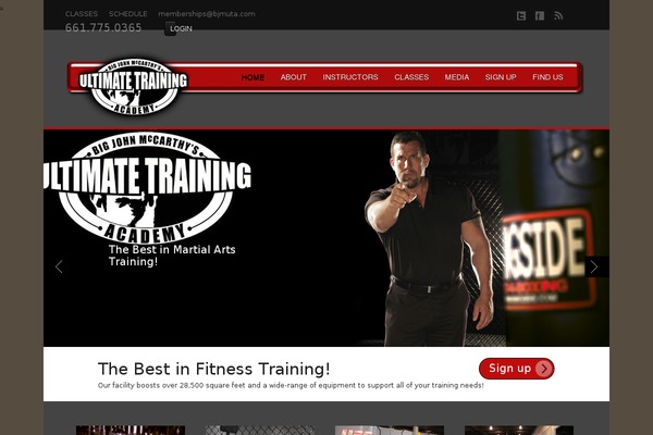 Balance theme site design template sample