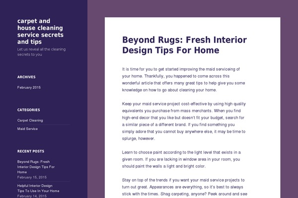 Twenty Fifteen theme site design template sample