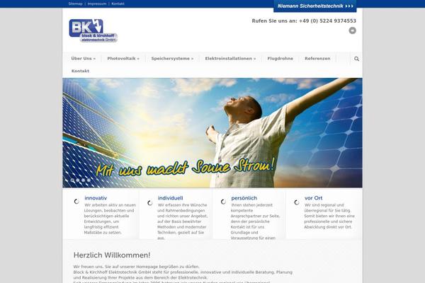 Modernize theme site design template sample