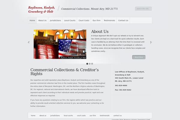 Minimal theme site design template sample