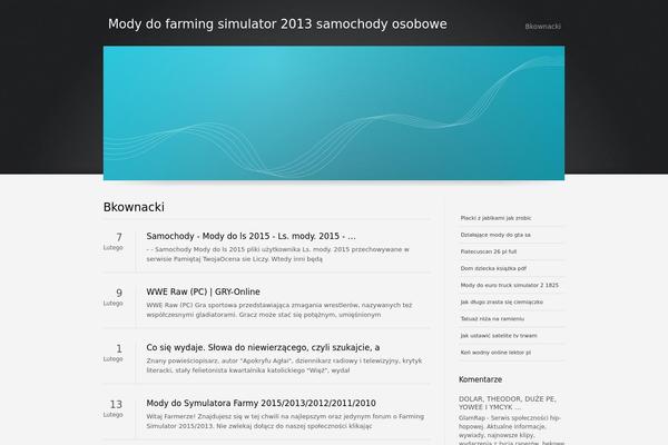 Azul Silver theme site design template sample