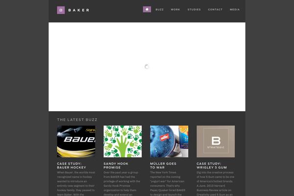 Baker theme site design template sample