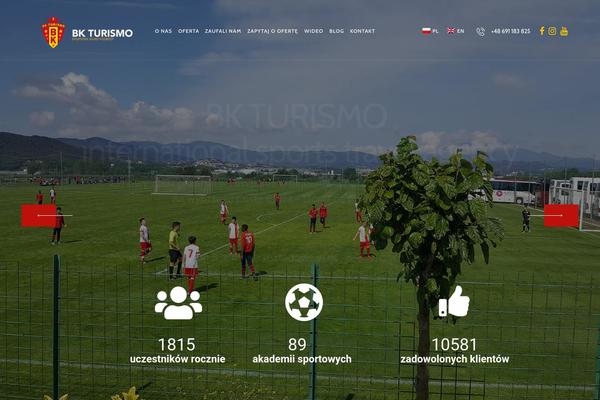 Travesia theme site design template sample