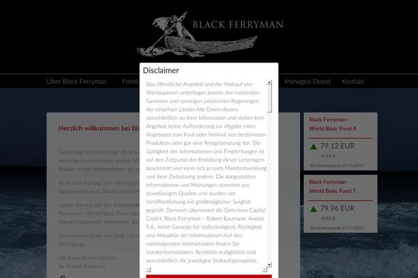 Site using Accept Disclaimer Overlayer plugin