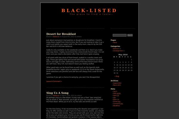 Black-LetterHead theme site design template sample