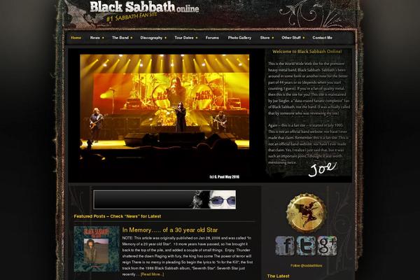 Amped Child theme site design template sample