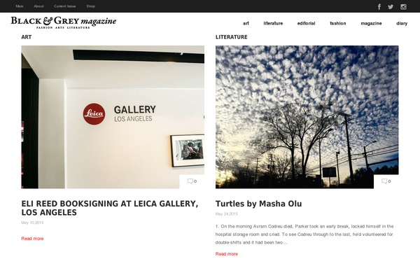 blackandgreymagazine.com site used Slavia