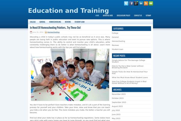 proEducation theme site design template sample