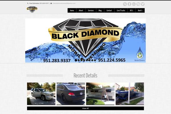 blackdiamondautodetailing.com site used Nevon Theme