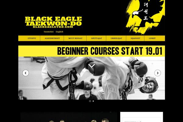 Black theme site design template sample
