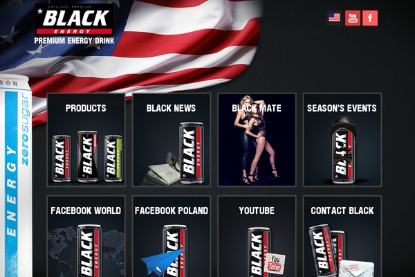 Black theme site design template sample