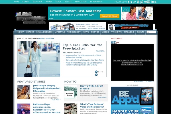 Be theme site design template sample