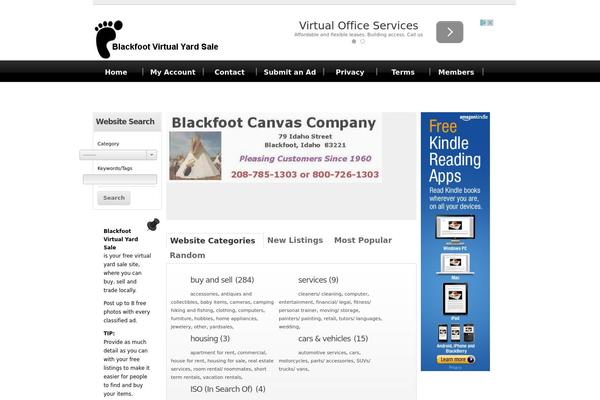 Classifiedstheme theme site design template sample