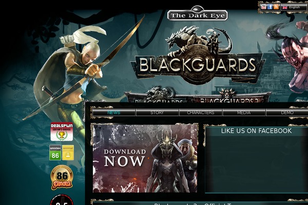 blackguards theme websites examples