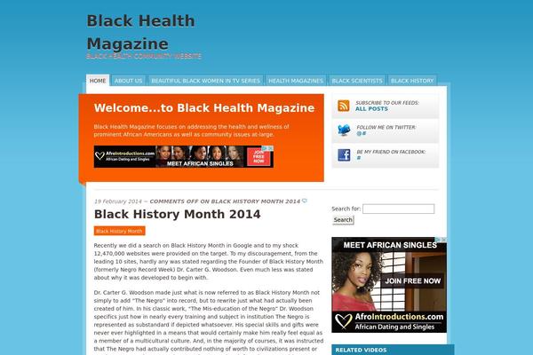 Mainstream theme site design template sample