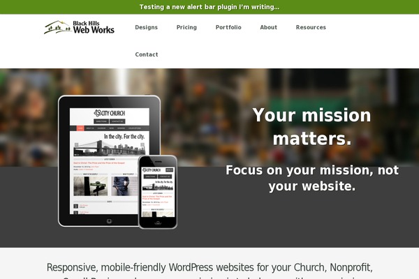 Site using FitVids for WordPress plugin