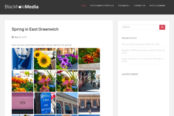 BORDER theme site design template sample