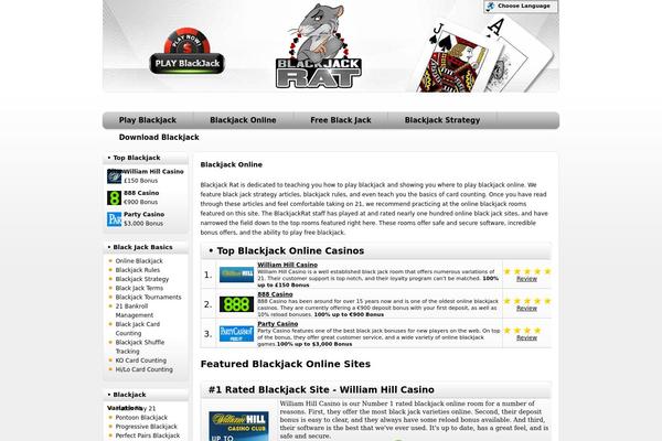 blackjackrat theme websites examples
