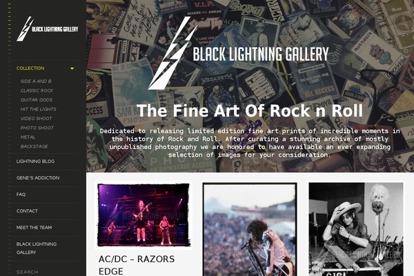 LENS theme site design template sample