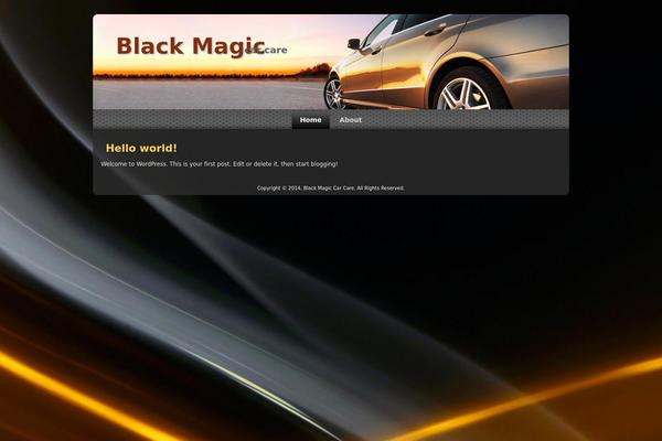 Black theme site design template sample