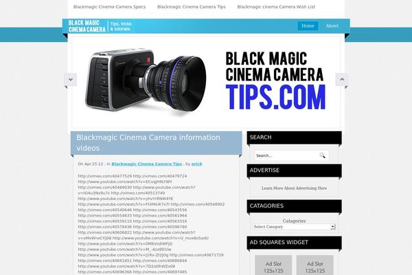 Site using Ad Squares Widget plugin
